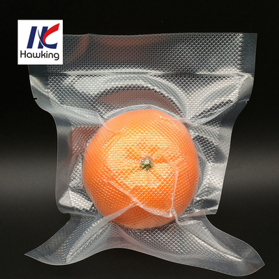 Household Plastic Freeze Embossed Vacuum Bag For Fresh Food Storage